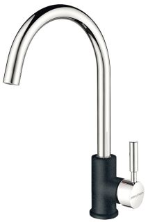 Смеситель для кухни Paulmark Holstein Ho212063-BLMCR чёрный металлик/хром